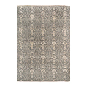 AMER Rugs Pearl Hand-knotted Wool Silk Persian Motif Area Rug for Living Room or Bedroom PEA10810