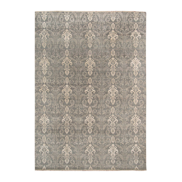 AMER Rugs Pearl Hand-knotted Wool Silk Persian Motif Area Rug for Living Room or Bedroom PEA10810