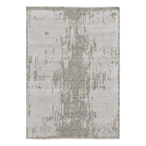 AMER Rugs Pearl Hand-knotted Wool Silk Persian Motif Area Rug Soft Pile Living Room Accent PEA20810