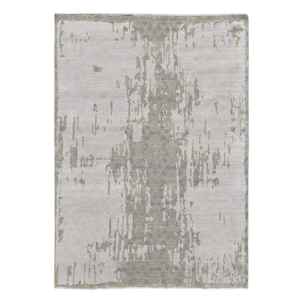 AMER Rugs Pearl Hand-knotted Wool Silk Persian Motif Area Rug Soft Pile Living Room Accent PEA20810