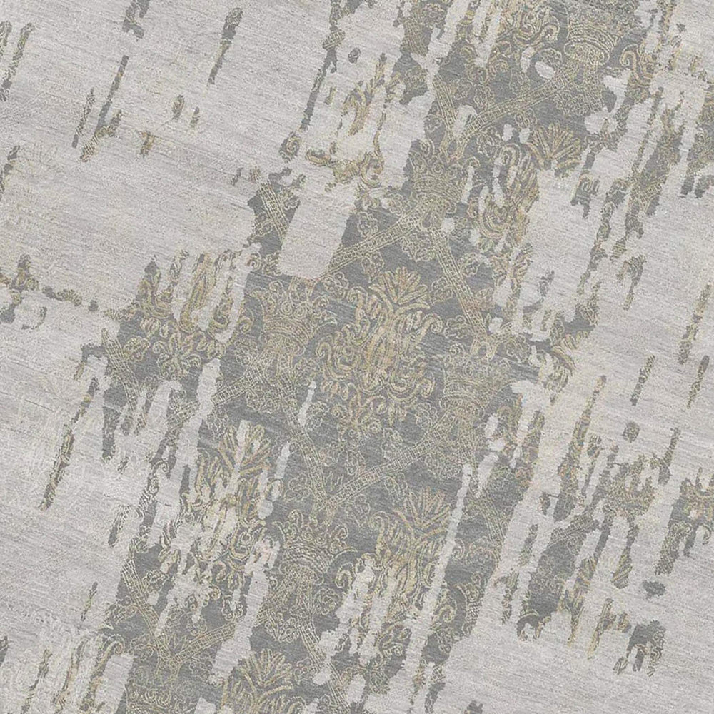 AMER Rugs Pearl Hand-knotted Wool Silk Persian Motif Area Rug Soft Pile Living Room Accent PEA20810