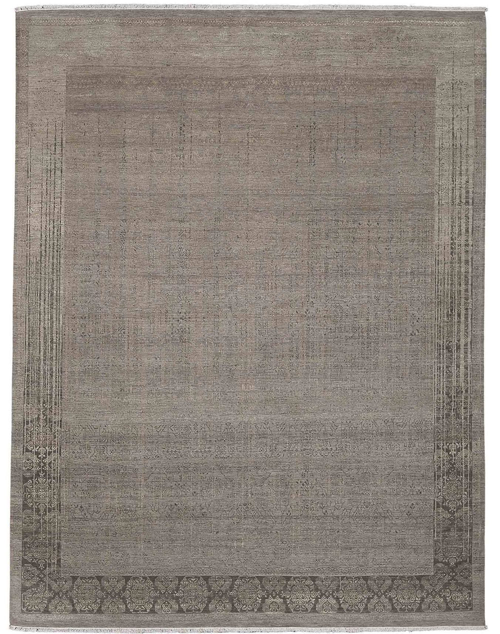 AMER Rugs Pearl Hand-knotted New Zealand Wool Silk Accent Rug Transitional Artisan Weave PEA40203