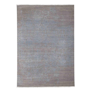 AMER Rugs Pearl Hand-knotted Wool Silk Persian Motif Area Rug for Elegant Living Spaces PEA60810