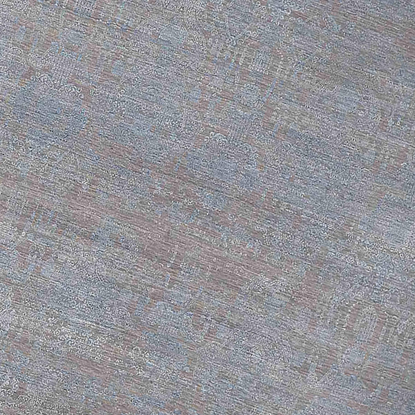 Pearl Hand-knotted Wool Silk Persian Motif Area Rug for Elegant Living Spaces