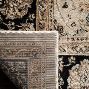 Safavieh Persian Garden 608d Luxurious Power Loomed Area Rug - Elegant Floral Design For Timeless Decor Ivory ,Black 100% Viscose Peg608d-6