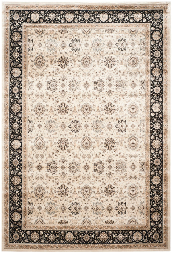 Safavieh Persian Garden 608d Luxurious Power Loomed Area Rug - Elegant Floral Design For Timeless Decor Ivory ,Black 100% Viscose Peg608d-6