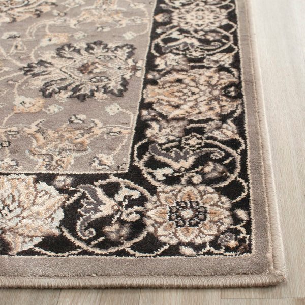 Safavieh Persian Garden 608d Luxurious Power Loomed Area Rug - Elegant Floral Design For Timeless Decor Grey ,Black 100% Viscose Peg608p-4