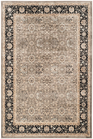Safavieh Persian Garden 608d Luxurious Power Loomed Area Rug - Elegant Floral Design For Timeless Decor Grey ,Black 100% Viscose Peg608p-4