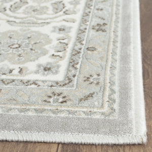 Safavieh Persian Garden 609w Silver Ivory Area Rug - Elegant 5'3" X 7'3" Power-loomed Viscose Design Silver ,Ivory 100% Viscose Peg609w-5