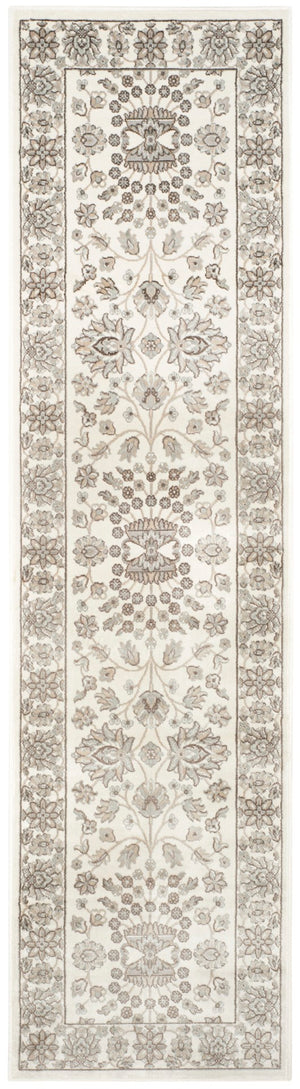 Safavieh Persian Garden 610q Exquisite Area Rug - Timeless Floral Geometric Patterns For Elegant Spaces Silver ,Cream 100% Viscose Peg610q-4