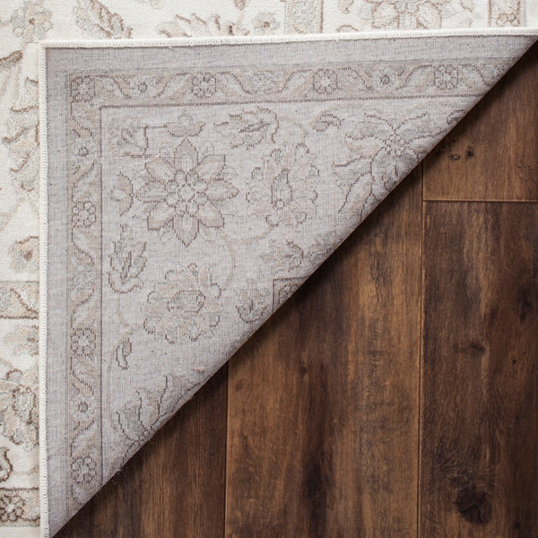 Safavieh Persian Garden 610q Exquisite Area Rug - Timeless Floral Geometric Patterns For Elegant Spaces Silver ,Cream 100% Viscose Peg610q-4