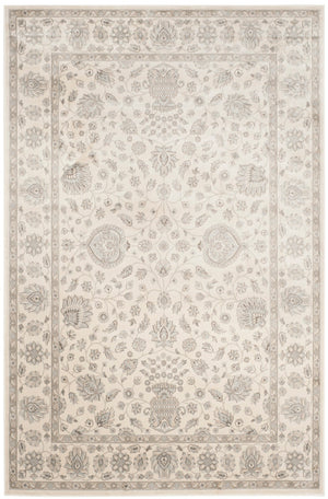 Safavieh Persian Garden 610q Exquisite Area Rug - Timeless Floral Geometric Patterns For Elegant Spaces Silver ,Cream 100% Viscose Peg610q-4