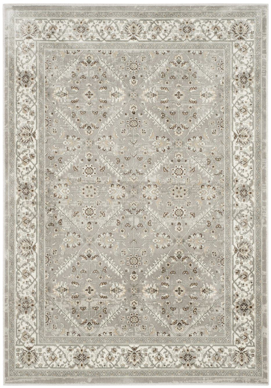 Safavieh Persian Garden Area Rug - Luxurious Floral Design For Elegant Home Décor And Comfort Silver ,Ivory 100% Viscose Peg612w-5