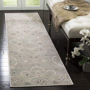 Safavieh Persian Garden Area Rug - Luxurious Viscose Design With Timeless Floral Patterns For Elegant Spaces Silver ,Beige 100% Viscose Peg614q-4