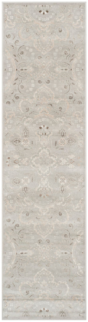 Safavieh Persian Garden Area Rug - Luxurious Viscose Design With Timeless Floral Patterns For Elegant Spaces Silver ,Beige 100% Viscose Peg614q-4