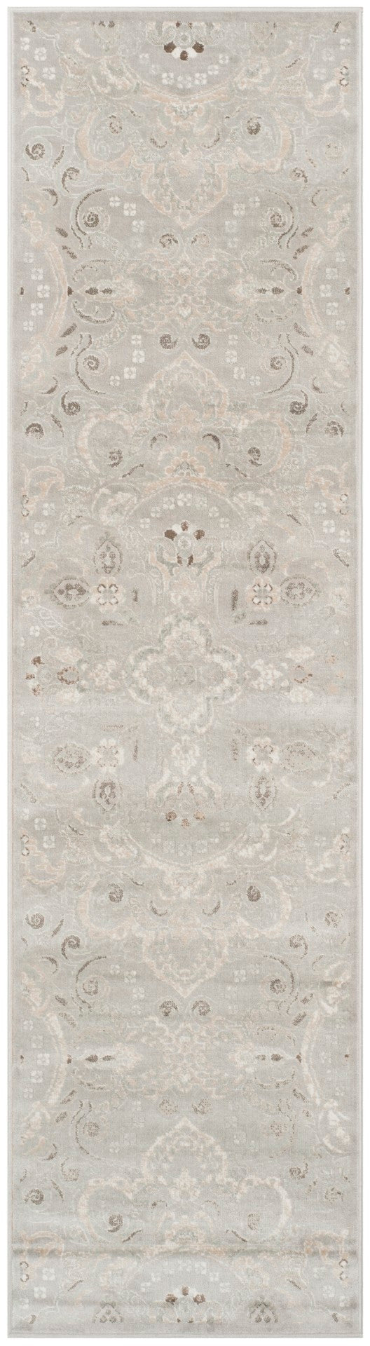 Safavieh Persian Garden Area Rug - Luxurious Viscose Design With Timeless Floral Patterns For Elegant Spaces Silver ,Beige 100% Viscose Peg614q-4