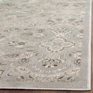 Safavieh Persian Garden Area Rug - Luxurious Viscose Design With Timeless Floral Patterns For Elegant Spaces Silver ,Beige 100% Viscose Peg614q-4
