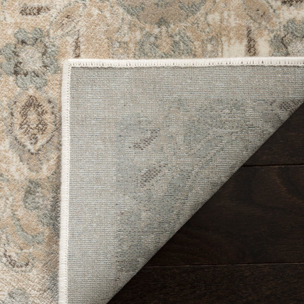 Safavieh Persian Garden Area Rug - Luxurious Viscose Design With Timeless Floral Patterns For Elegant Spaces Cream ,Silver 100% Viscose Peg614w-4