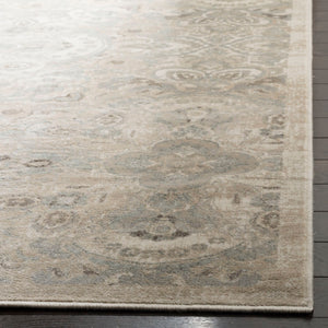 Safavieh Persian Garden Area Rug - Luxurious Viscose Design With Timeless Floral Patterns For Elegant Spaces Cream ,Silver 100% Viscose Peg614w-4