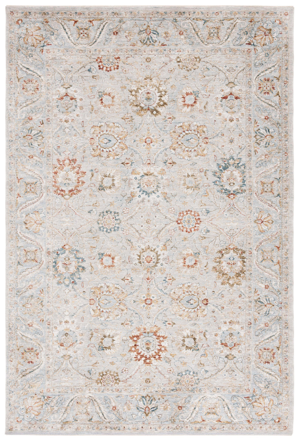 Safavieh Persian Area Rug – Elegant Floral Design In Sophisticated Grey And Blue For Timeless Home Decor Grey ,Blue Polyester Per210f-9