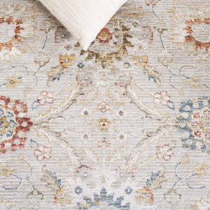 Safavieh Persian Area Rug – Elegant Floral Design In Sophisticated Grey And Blue For Timeless Home Decor Grey ,Gold Rust Polyester Per210g-9