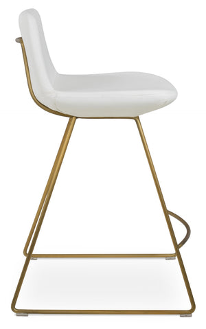 Soho Concept Pera Modern Barstools & Counterstools - Stylish Fabric Options, 10-year Guarantee, Made In Turkey Brass,Gold,White  Soho-concept-dining-chair-09651