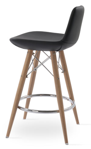 Soho Concept Pera Modern Barstools & Counterstools – Stylish Leatherette, Swivel Functionality & 2-year Warranty Black  Soho-concept-dining-chair-09652