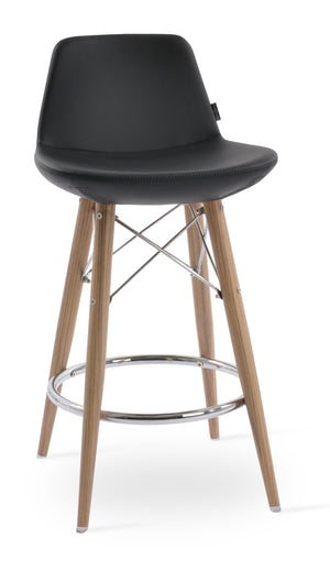 Soho Concept Pera Modern Barstools & Counterstools – Stylish Leatherette, Swivel Functionality & 2-year Warranty Black  Soho-concept-dining-chair-07103