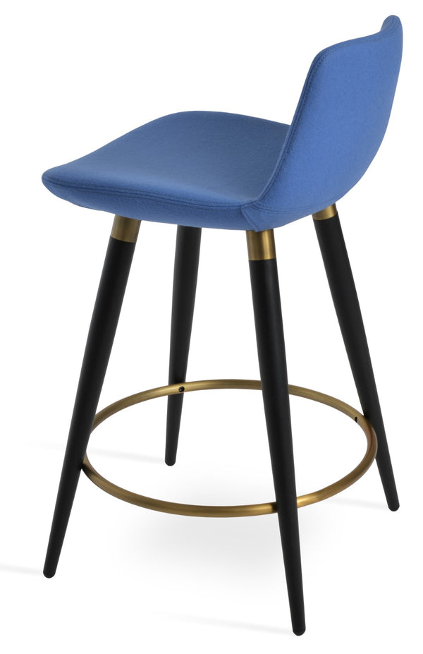 Soho Concept Pera Ana Barstools & Counterstools - Elegant Camira Wool Fabric, 10-year Guarantee, Stylish Design Black,Brass,Gold  Soho-concept-dining-chair-09324