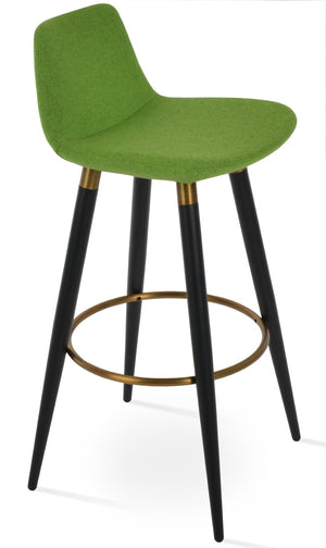 Soho Concept Pera Ana Barstools & Counterstools - Elegant Camira Wool Fabric, 10-year Guarantee, Stylish Design Black  Soho-concept-dining-chair-09307