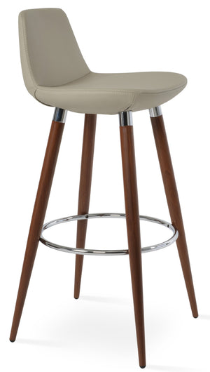 Soho Concept Pera Ana Barstools & Counterstools - Stylish Upholstered Seats With 10-year Guarantee, Made In Turkey! Walnut  Soho-concept-dining-chair-07021