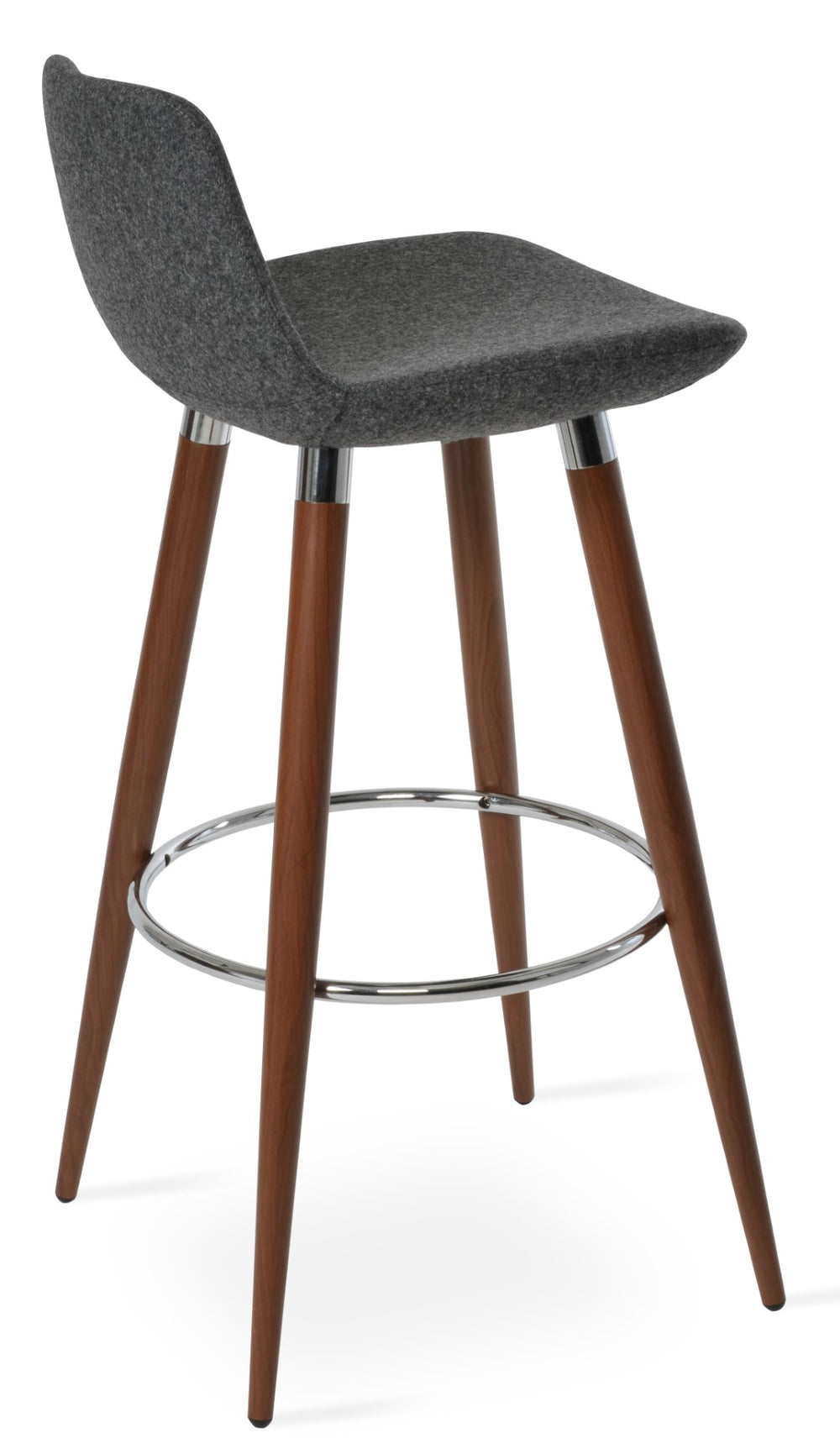 Soho Concept Pera Ana Barstools & Counterstools - Elegant Camira Wool Fabric, 10-year Guarantee, Stylish Design Walnut  Soho-concept-dining-chair-09320