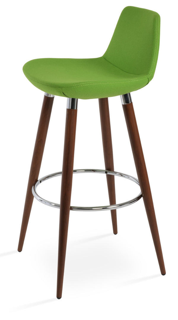 Soho Concept Pera Ana Barstools & Counterstools - Elegant Camira Wool Fabric, 10-year Guarantee, Stylish Design Walnut  Soho-concept-dining-chair-09301
