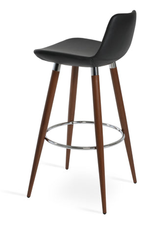 Soho Concept Pera Ana Barstools & Counterstools - Stylish Upholstered Seats With 10-year Guarantee, Made In Turkey! Walnut,Black  Soho-concept-dining-chair-09297