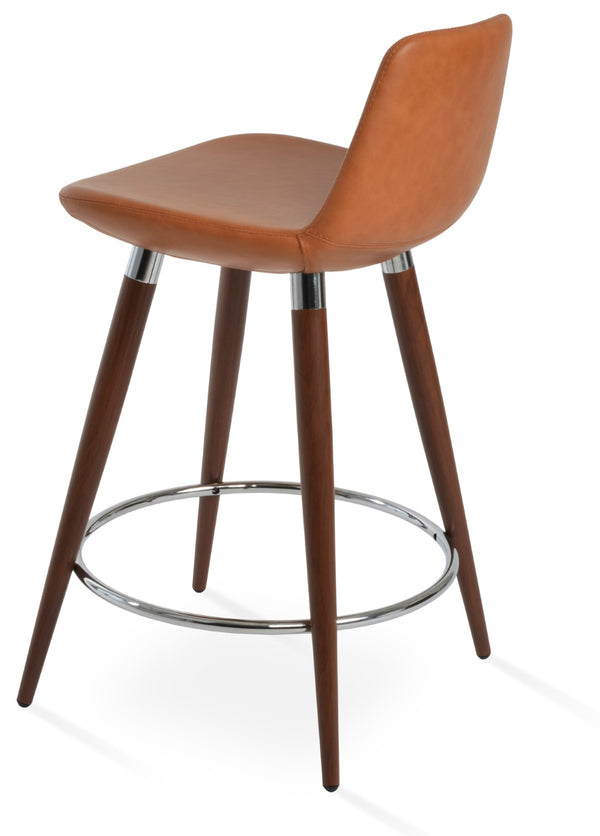 Soho Concept Pera Ana Barstools & Counterstools - Stylish Upholstered Seats With 10-year Guarantee, Made In Turkey! Walnut  Soho-concept-dining-chair-09311