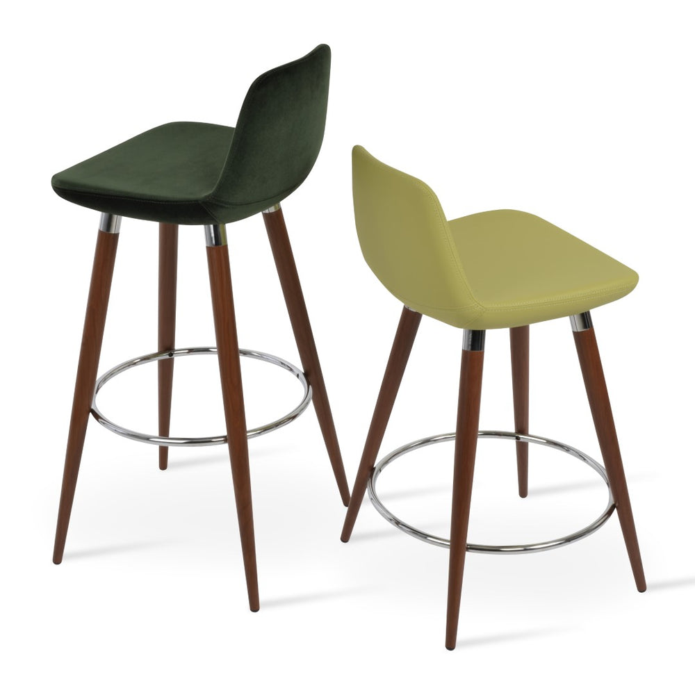 Soho Concept Pera Ana Barstools & Counterstools With 5-year Guarantee - Stylish Walnut Finish, Durable Design! Walnut  Soho-concept-dining-chair-09318