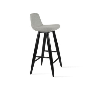 Soho Concept Pera Stylish Swivel Barstools & Counterstools - Durable Wool Fabric, 10-year Guarantee, Dark Grey Silver  Soho-concept-dining-chair-09327