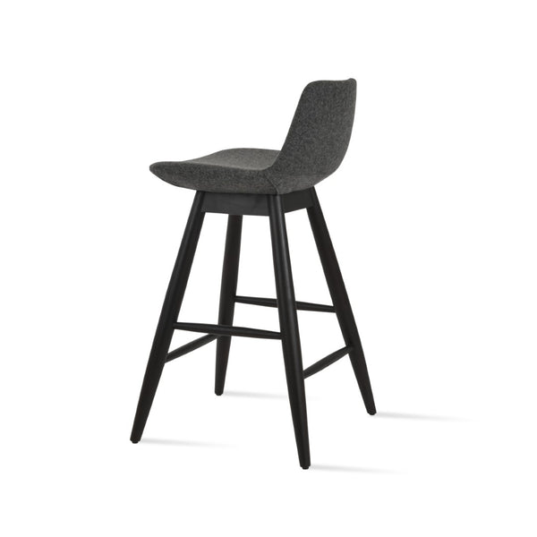 Soho Concept Pera Stylish Swivel Barstools & Counterstools - Durable Wool Fabric, 10-year Guarantee, Dark Grey Dark Grey  Soho-concept-dining-chair-07025