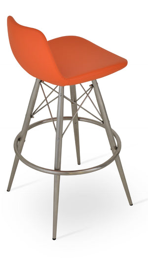 Soho Concept Pera Mw Barstools & Counterstools - Stylish Fabric Options, Swivel Mechanism, 10-year Guarantee! Orange  Soho-concept-dining-chair-09351