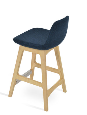 Soho Concept Brushed Stainless Steel Barstools With Camira Blazer Wool Fabric – Durable Comfort & Style Guaranteed Green  Soho-concept-dining-chair-09357