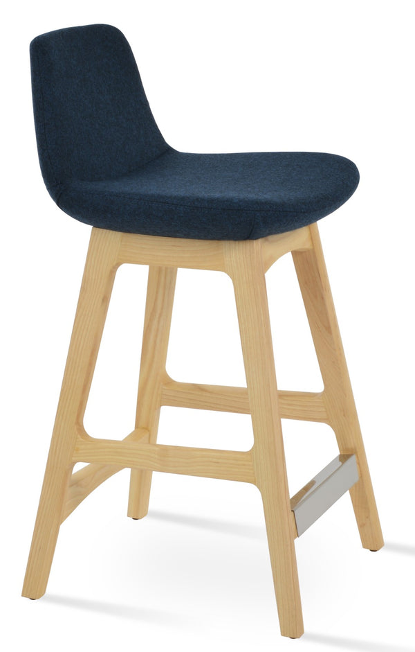 Soho Concept Brushed Stainless Steel Barstools With Camira Blazer Wool Fabric – Durable Comfort & Style Guaranteed Green  Soho-concept-dining-chair-07040