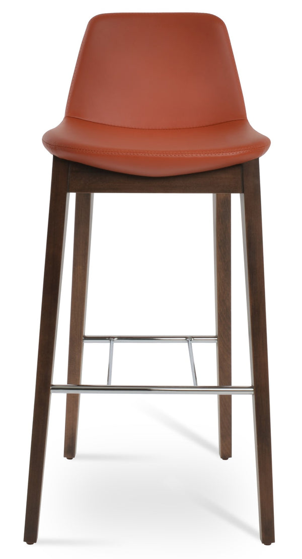 Soho Concept Pera Barstools & Counterstools - Premium Upholstery, Solid Wood, Stylish Finishes & 10-year Guarantee Walnut  Soho-concept-dining-chair-09359