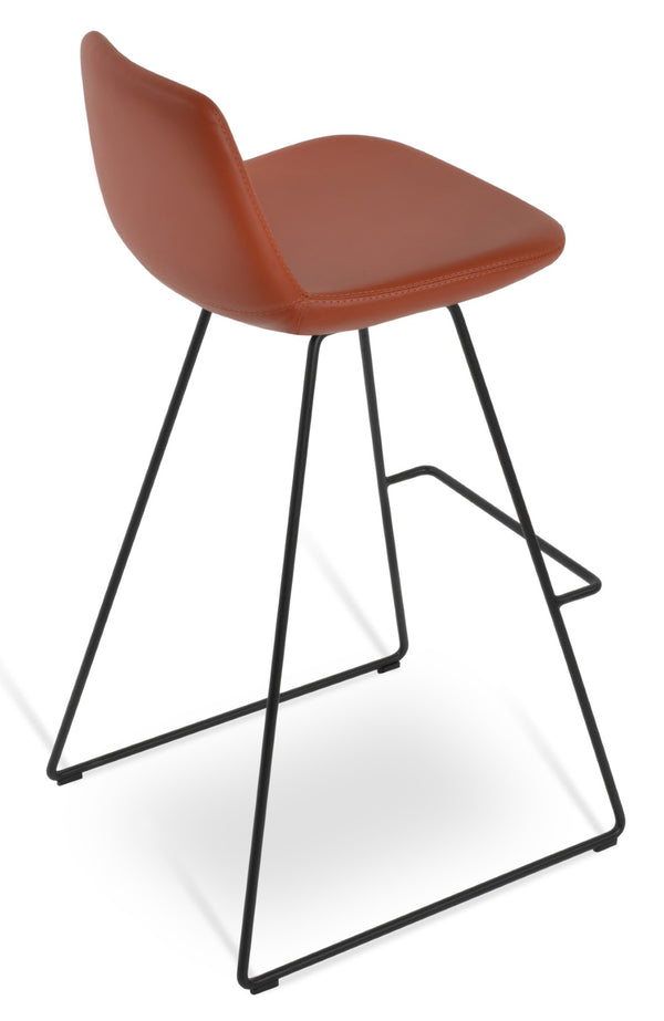 Soho Concept Pera Modern Barstools & Counterstools - Stylish Fabric Options, 10-year Guarantee, Made In Turkey Black  Soho-concept-dining-chair-09360