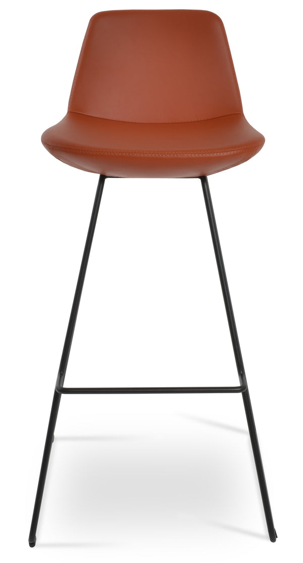 Soho Concept Pera Modern Barstools & Counterstools - Stylish Fabric Options, 10-year Guarantee, Made In Turkey Black  Soho-concept-dining-chair-07042