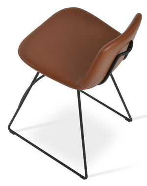 Soho Concept Pera Modern Barstools & Counterstools - Stylish Fabric Options, 10-year Guarantee, Made In Turkey Black  Soho-concept-dining-chair-09365