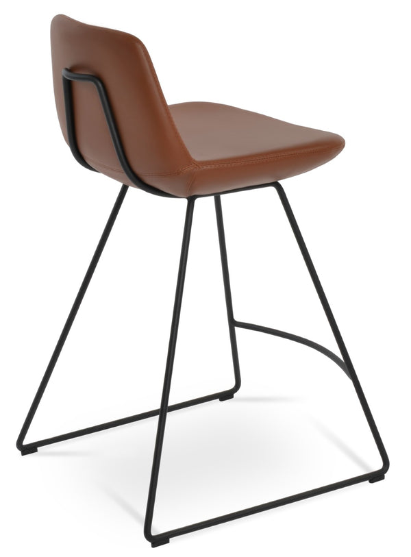 Soho Concept Pera Modern Barstools & Counterstools - Stylish Fabric Options, 10-year Guarantee, Made In Turkey Black  Soho-concept-dining-chair-07045