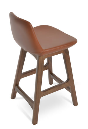 Soho Concept Pera Wood Barstools & Counterstools – Elegant Upholstery, Solid Construction, 10-year Guarantee Options Walnut  Soho-concept-dining-chair-09366