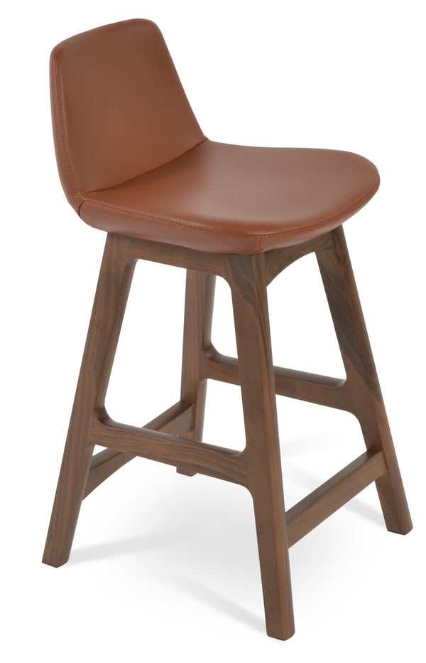 Soho Concept Pera Wood Barstools & Counterstools – Elegant Upholstery, Solid Construction, 10-year Guarantee Options Walnut  Soho-concept-dining-chair-07046