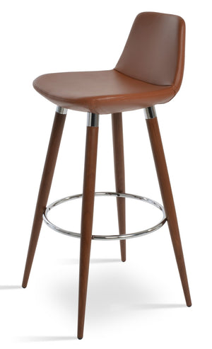 Soho Concept Pera Ana Barstools & Counterstools - Stylish Upholstered Seats With 10-year Guarantee, Made In Turkey! Walnut  Soho-concept-dining-chair-09363