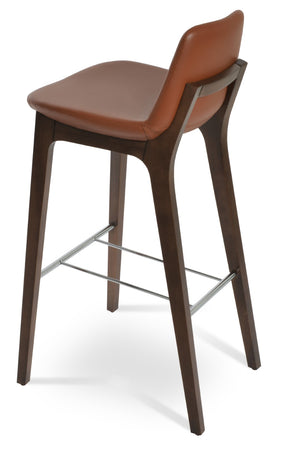Soho Concept Pera Barstools & Counterstools - Premium Upholstery, Solid Wood, Stylish Finishes & 10-year Guarantee Walnut  Soho-concept-dining-chair-09367